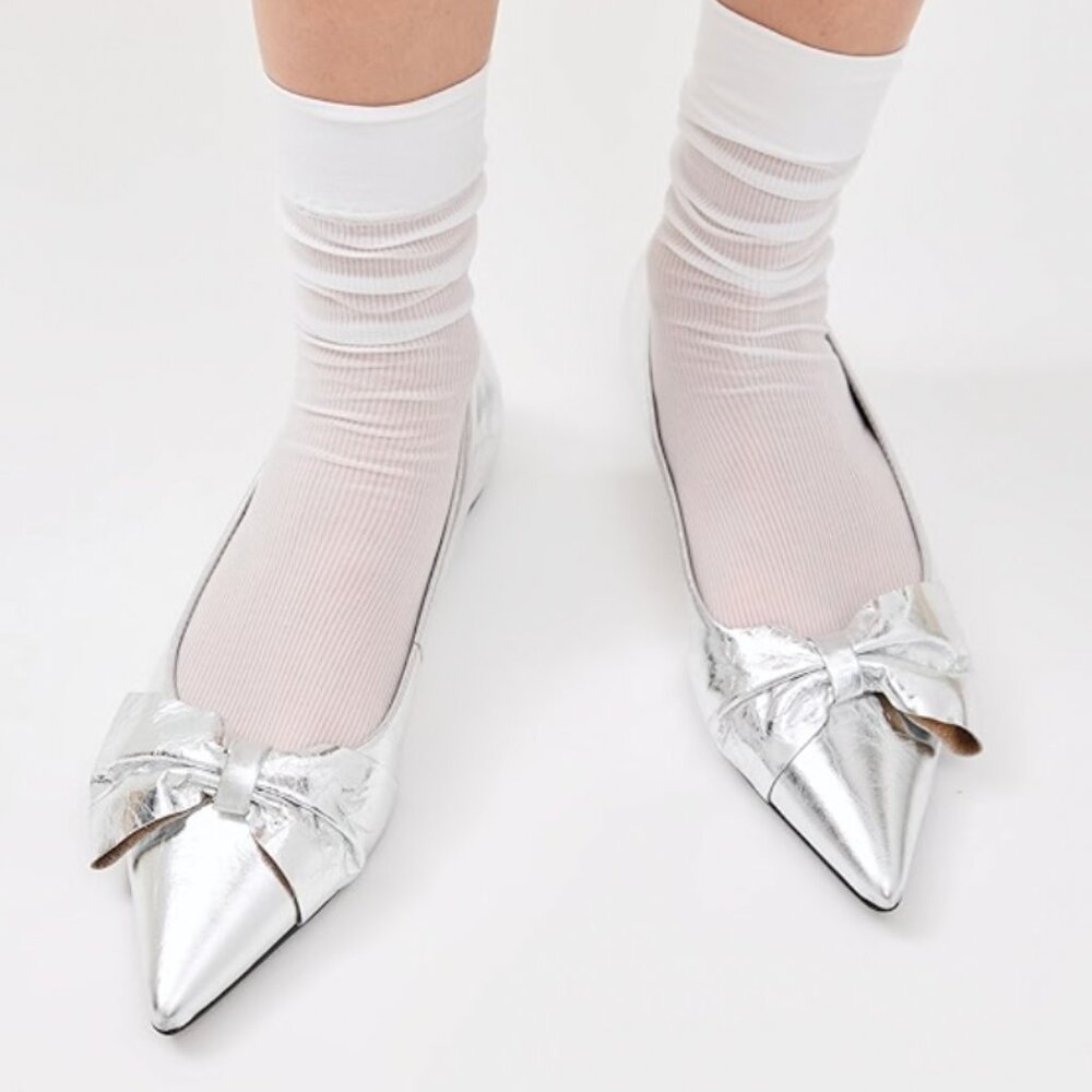SCHUTZ Lyla Half Bow Flats